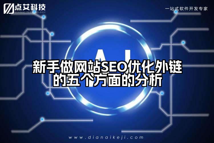 新手做网站SEO优化外链的五个方面的分析
