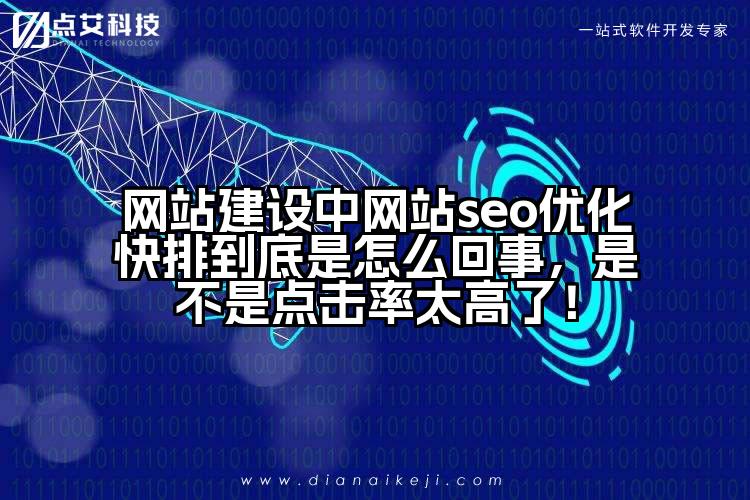 网站建设中网站seo优化快排到底是怎么回事，是不是点击率太高了！