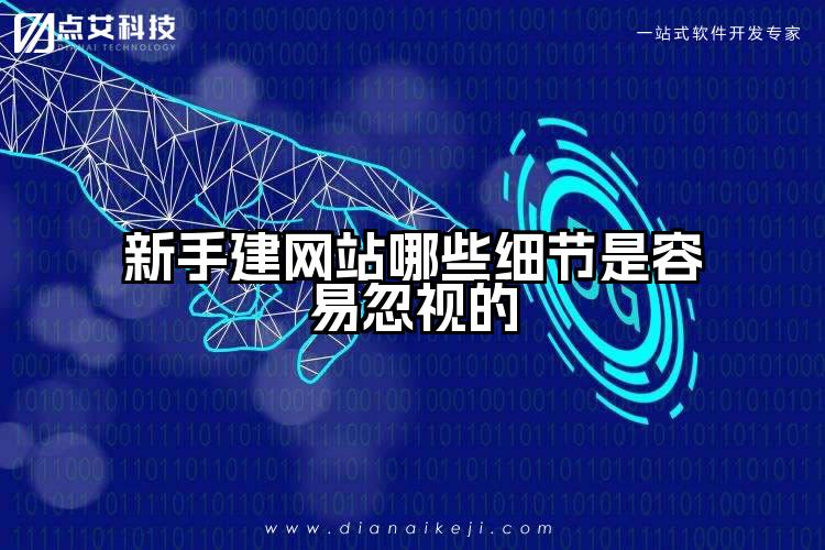 新手建网站哪些细节是容易忽视的
