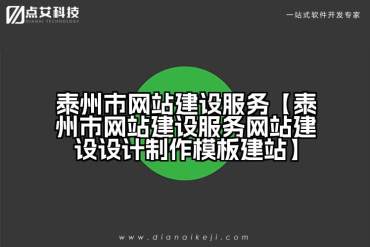 泰州市网站建设服务【泰州市网站建设服务网站建设设计制作模板建站】
