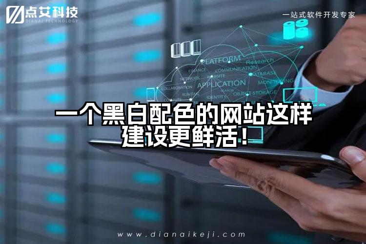 一个黑白配色的网站这样建设更鲜活！