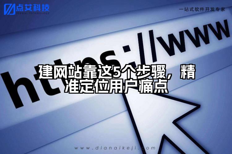 建网站靠这5个步骤,精准定位用户痛点