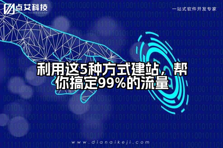 利用这5种方式建站，帮你搞定99%的流量