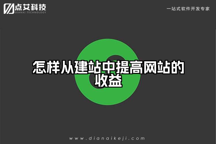 怎样从建站中提高网站的收益