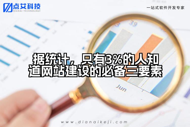 据统计，只有3%的人知道网站建设的必备三要素