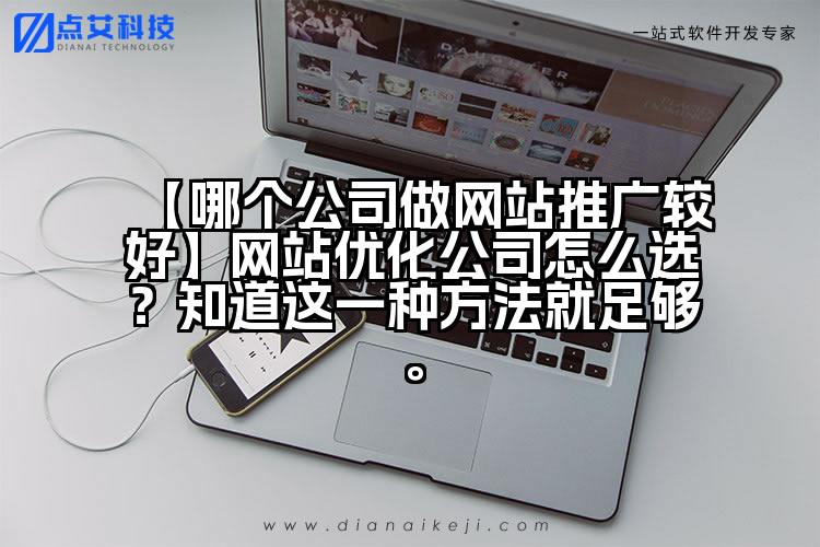 【哪个公司做网站推广较好】网站优化公司怎么选?知道这一种方法就足够。