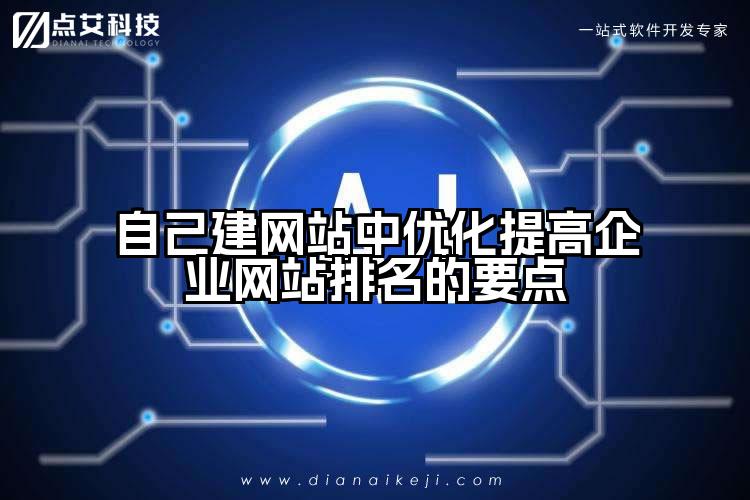 自己建网站中优化提高企业网站排名的要点