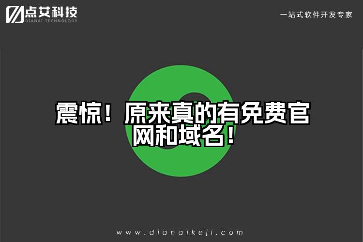 震惊!原来真的有免费官网和域名!