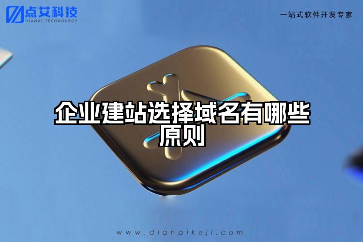 企业建站选择域名有哪些原则