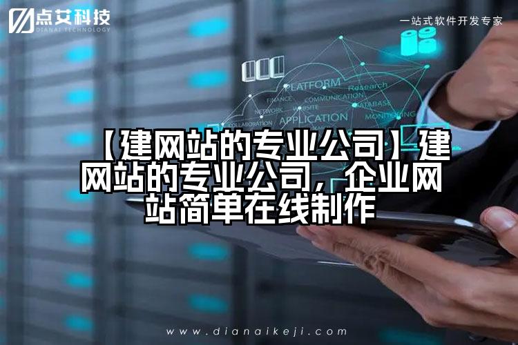 【建网站的专业公司】建网站的专业公司，企业网站简单在线制作