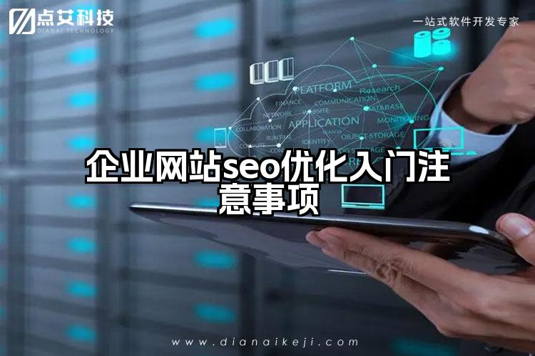 企业网站seo优化入门注意事项