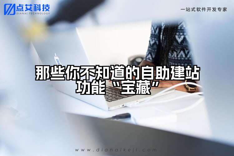 那些你不知道的自助建站功能“宝藏”