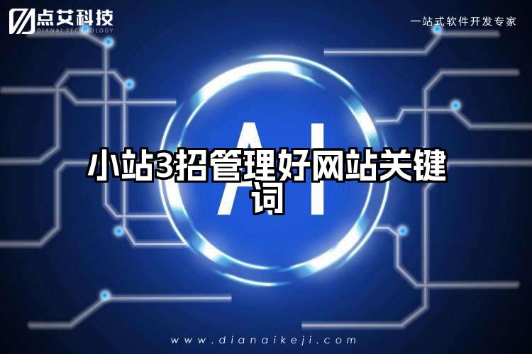 小站3招管理好网站关键词