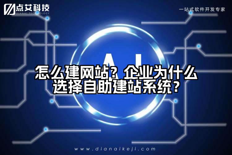 怎么建网站？企业为什么选择自助建站系统？