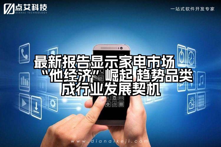 最新报告显示家电市场“他经济”崛起 趋势品类成行业发展契机