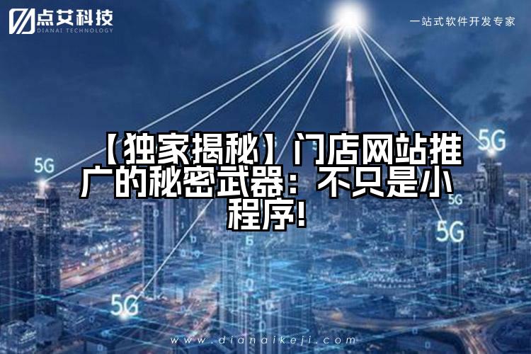 【独家揭秘】门店网站推广的秘密武器:不只是小程序!