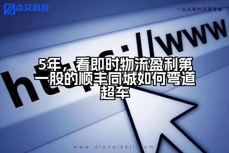 5年,看即时物流盈利第一股的顺丰同城如何弯道超车